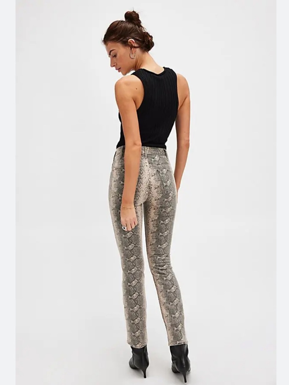 Mother Jeans The Hustler Flood Ankle Wide Leg Jeans in Boa Babe New! - Picture 2 of 16